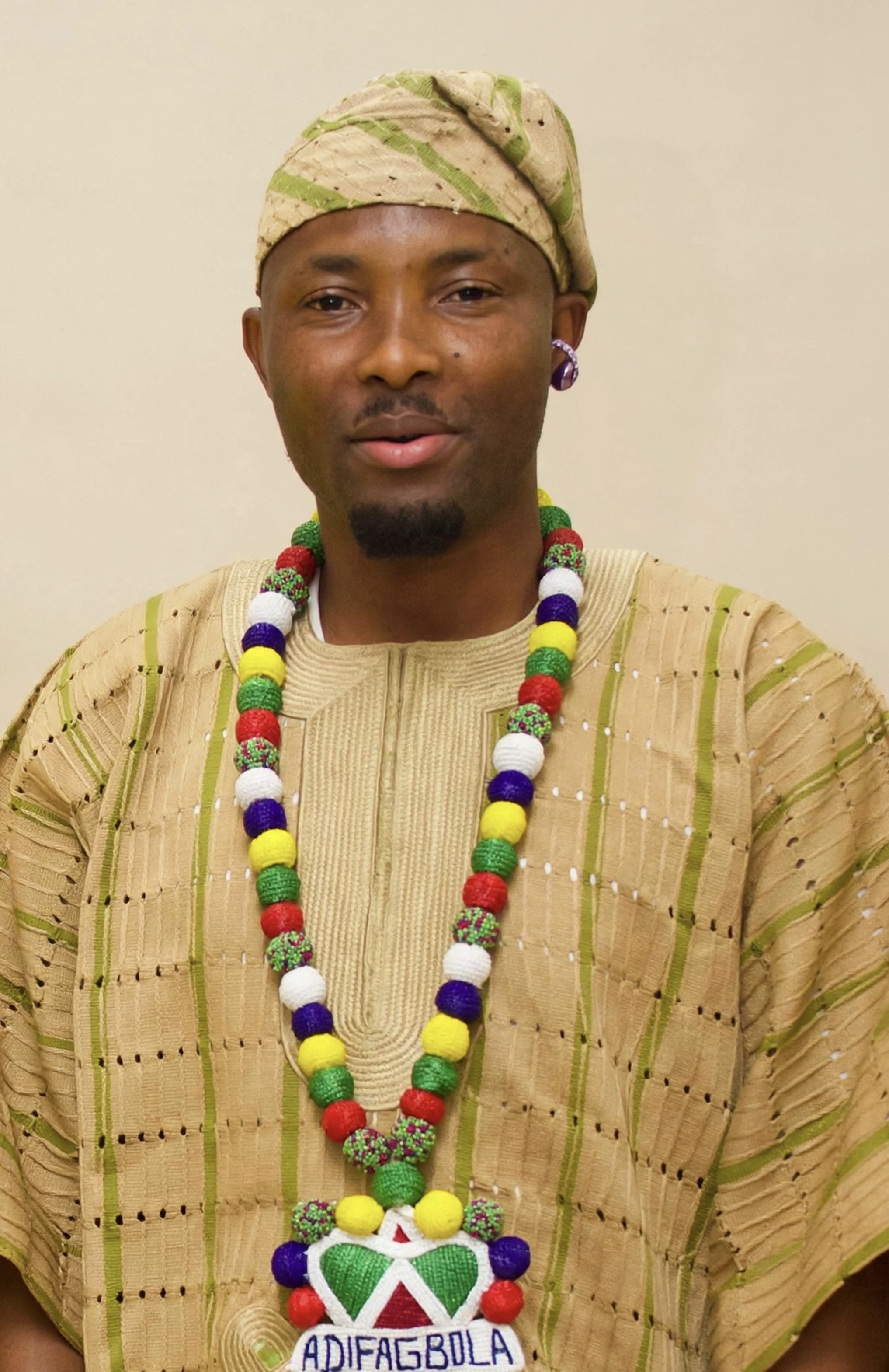Portrait of Babaláwo Dr. Faniyi Adebanjo Adifagbola